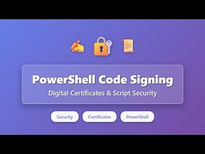 PowerShell Code Signing: Complete Guide to Digital Certificates & Script Security