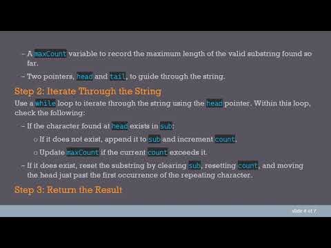 Finding the Longest Substring Without Repeating Characters in Java