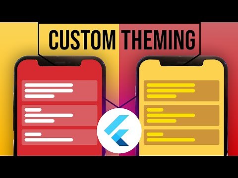 Creating Custom Theming in Flutter Apps | Styling Flutter widgets based on Theme Data
