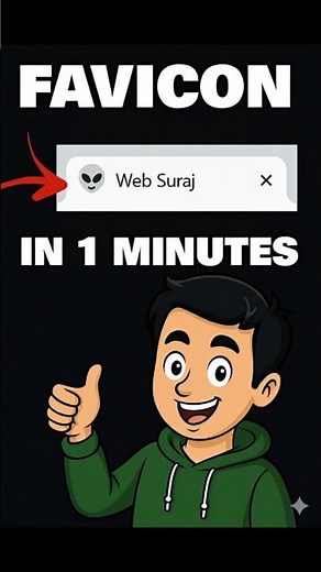 Create Favicon for Your Website using HTML | Add Your Website Logo in Browser Tab | Web Suraj