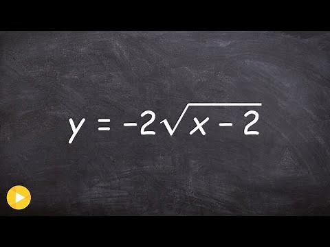 How to graph the equation of a square root