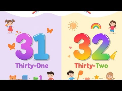 How to Learn Numbers | 31 and 32