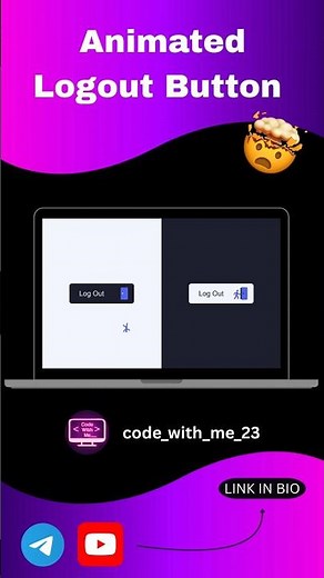 Animated Logout Button with Mind-Blowing CSS & JS ✨ | UI Animation Tutorial 🔥