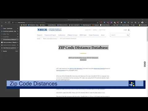 Calculate Distances between zip codes!