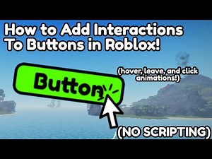 How to Add Interactions to Buttons In Roblox Studio! | No Scripting (my first plugin!)