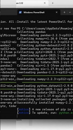 Installing Pandas library and check its version in Python