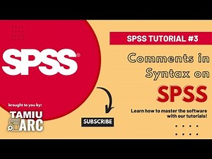 Comments in Syntax on SPSS