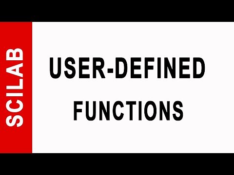 User defined functions in Scilab
