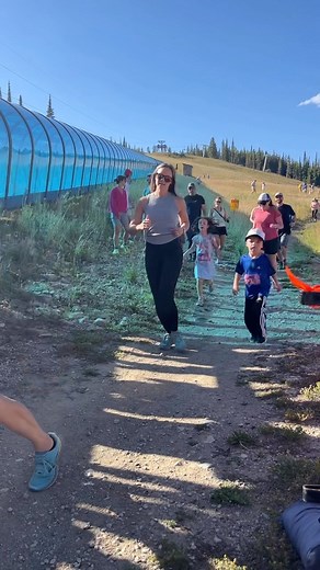 1.3K views | The 1k Rut Runt Run at Big Sky Resort Base area today kicked off at 4:45 p.m. today, with people of all ages and abilities hitting the course. The race looped up a challenging hill, according to runners, and also had added hay bail obstacles. At the end, runners were given antlers for their participation in the race. Watch the video to see racers cross the finish line, some even completing the race in a cartwheel. : Jen Clancey | Explore Big Sky | Facebook