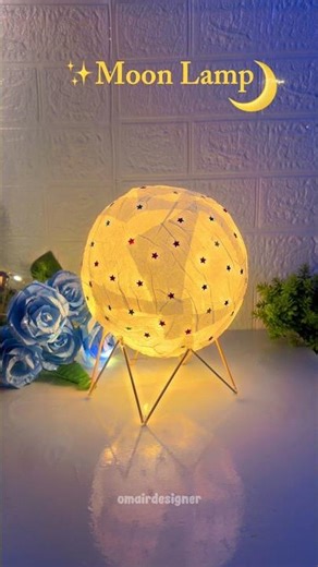 DIY Moon Lamp From Tissue Paper 🌙✨ | Aesthetic Night Lamp