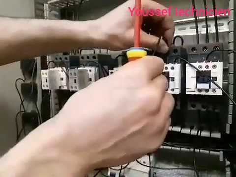 Démarrage étoile triangle deux sens de marche # دائرة ستار / دلتا اتجاهين