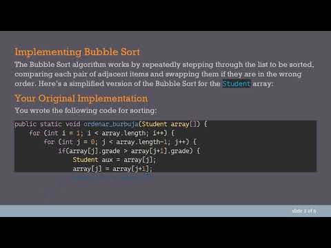 How to Bubble Sort an Array of Student Structs in Java