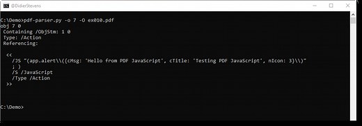 Update: pdf-parser.py Version 0.7.0