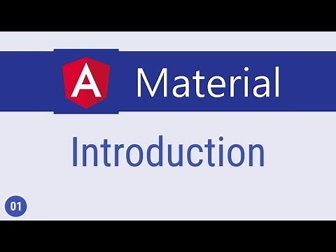 Angular Material Tutorial - 1 - Introduction