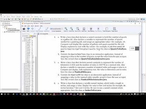 Java Programming 1 - Chapter 2 Exercises Part 1
