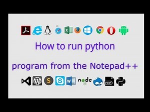 How to run python program with Notepad++