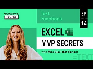 4 more must-know text functions in Excel: Part 2—Excel MVP Secrets with Miss Excel