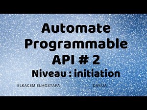 Automate Programmable (API) initiation # 2 (Câblage d’un Automate)