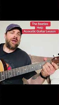 The Beatles-Help-Acoustic Guitar Lesson #TheBeatles #acousticguitarlesson