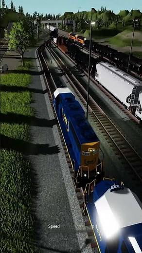 Roblox Train Moving Away Fast from Station | Amazing Train Scene