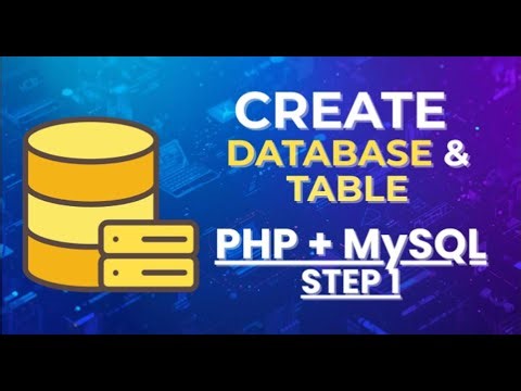 Create a Database and Table in phpMyAdmin | PHP + MySQL Tutorial for Students