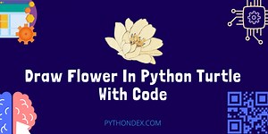 Draw Flower In Python Using Turtle - Pythondex