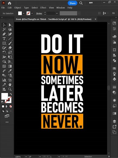 Typography Tips Using Textblock in Adobe Illustrator