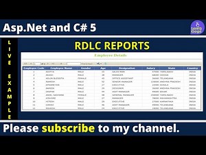 📊 Create RDLC Reports in ASP.NET C# with SQL | Full Step-by-Step Tutorial