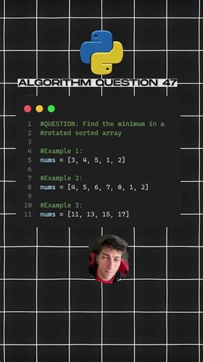 ALGORITHM QUESTION 47 #shorts #python #coding #algorithmpython