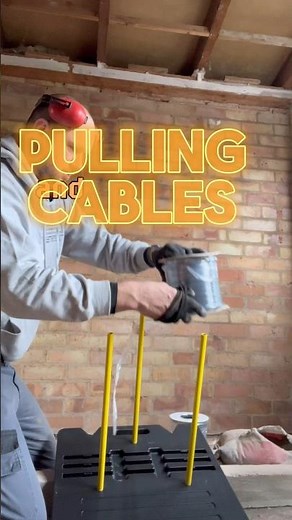 How Easy To Pull Cables as a Electrician #shorts #electricianlife #electrician