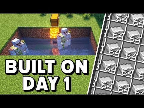 DAY 1 Iron Farm EASY in Minecraft 1.21! - Java!