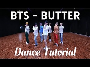 [BTS - Butter] Full Dance Tutorial Mirrored Slow (60%, 80%, 100%)