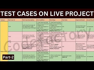 HOW TO WRITE TEST CASES ON A LIVE PROJECT IN TEST CASE TEMPLATE WITH STEPS