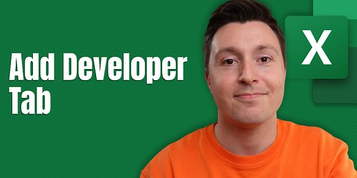 How to Add the Developer Tab in Excel: Step-by-Step (2024)