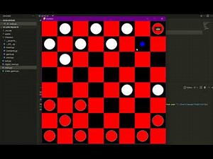 I made a checkers game in python. Here's the demo.