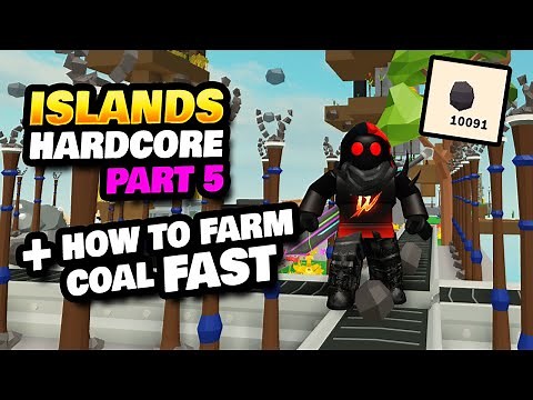 Made a Randomizer + Fast Coal Farm - Roblox Islands Hardcore Mode - Day 5