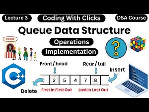 Queue Data Structure - Queue Operations - Queue Implementation using Array - DSA Course