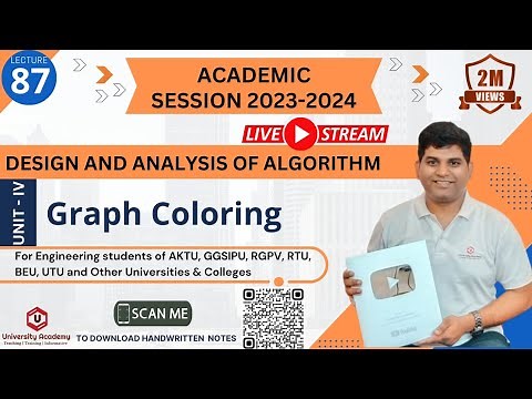 DAA87: Graph Coloring Problem using Backtracking Algorithm | Graph Coloring Examples
