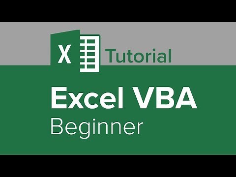 Excel VBA Beginner Tutorial