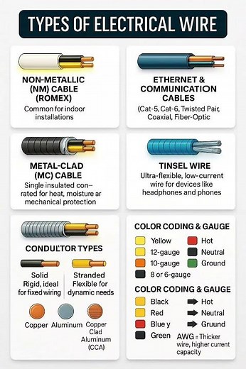 Types of Electrical Wire Explained – Which Wire for What?
