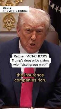 Rattner FACT-CHECKS Trump's drug price claims with 'sixth grade math'