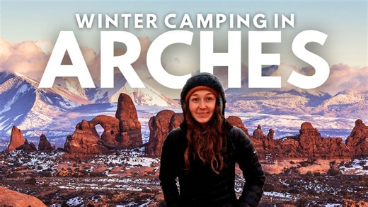 Winter Camping Survival in Arches National Park