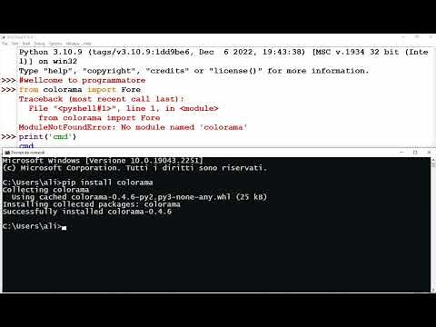 colorama install with pip