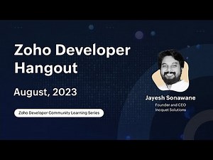 Zoho Developer Hangout (ZDH) - Episode 8 | Creating Widgets Using JavaScript in Zoho Creator