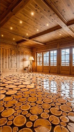 Luxury Wood & Epoxy Floor — Modern Artistic Flooring Design