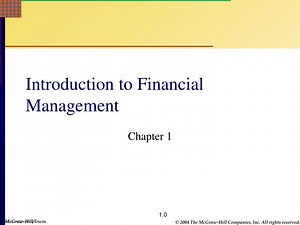 Introduction to Financial Management - SlideServe
