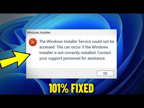 The Windows Installer Service could not be accessed in Windows 11 / 10 / 8 / 7 - How To Fix Error ✅