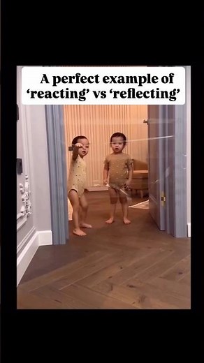 A periect example oof 'reacting' vs 'reflecting'🙌🏻