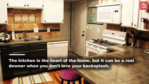 How to remove a kitchen tile backsplash