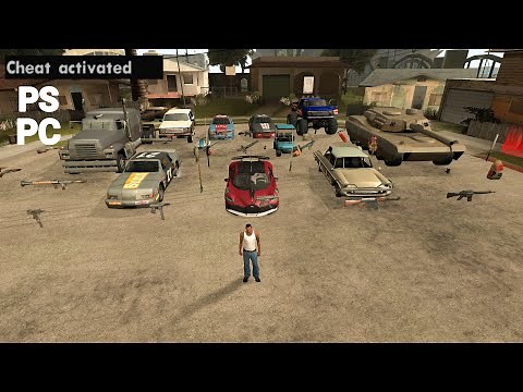 Gta San Andreas All Cheats For PC & PS